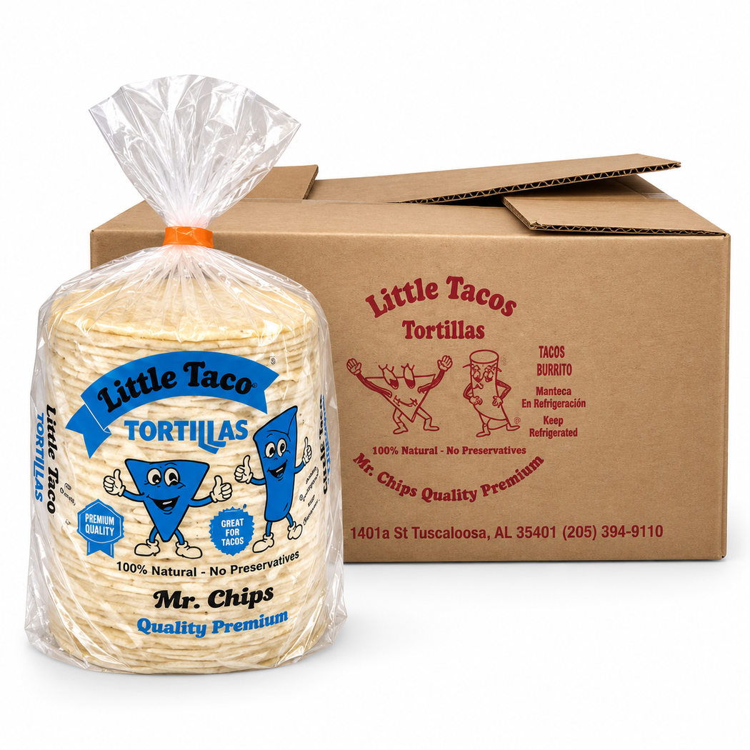 Tortilla Mini Taco/ Little Taco "4.5" (Mr. Chips) 6/62oz