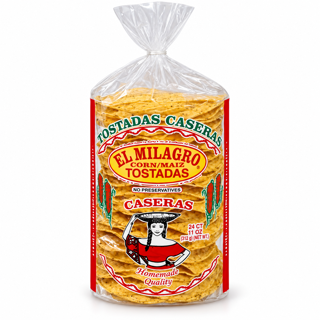 Tostadas Caseras 12/14oz Packages (El Milagro)