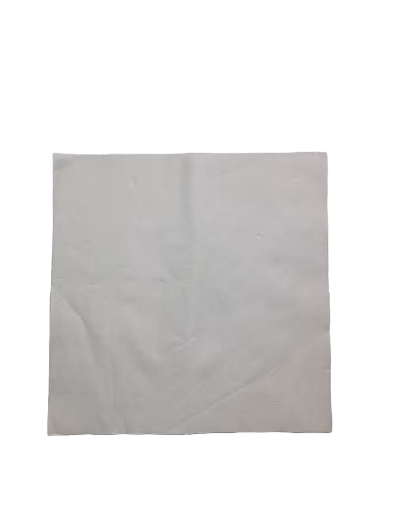 Napkin, Linen-like 15.5x15.5 Wht 1,200ct Flat