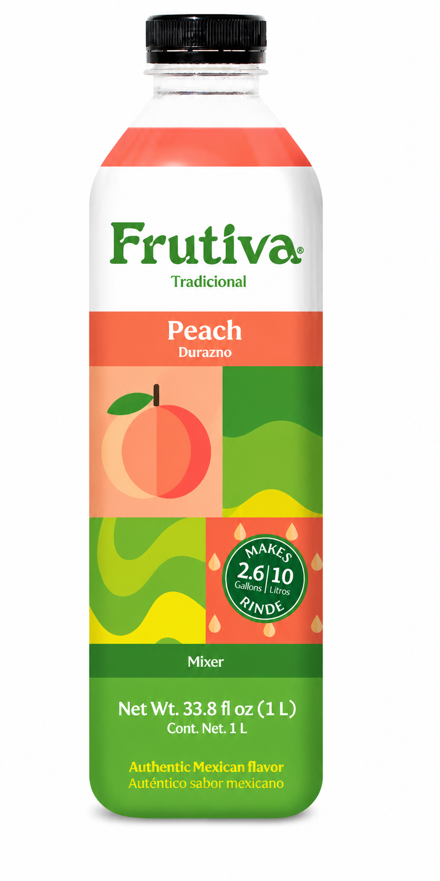 Fruit Mixer, Durazno/Peach 12/1L (Frutiva)